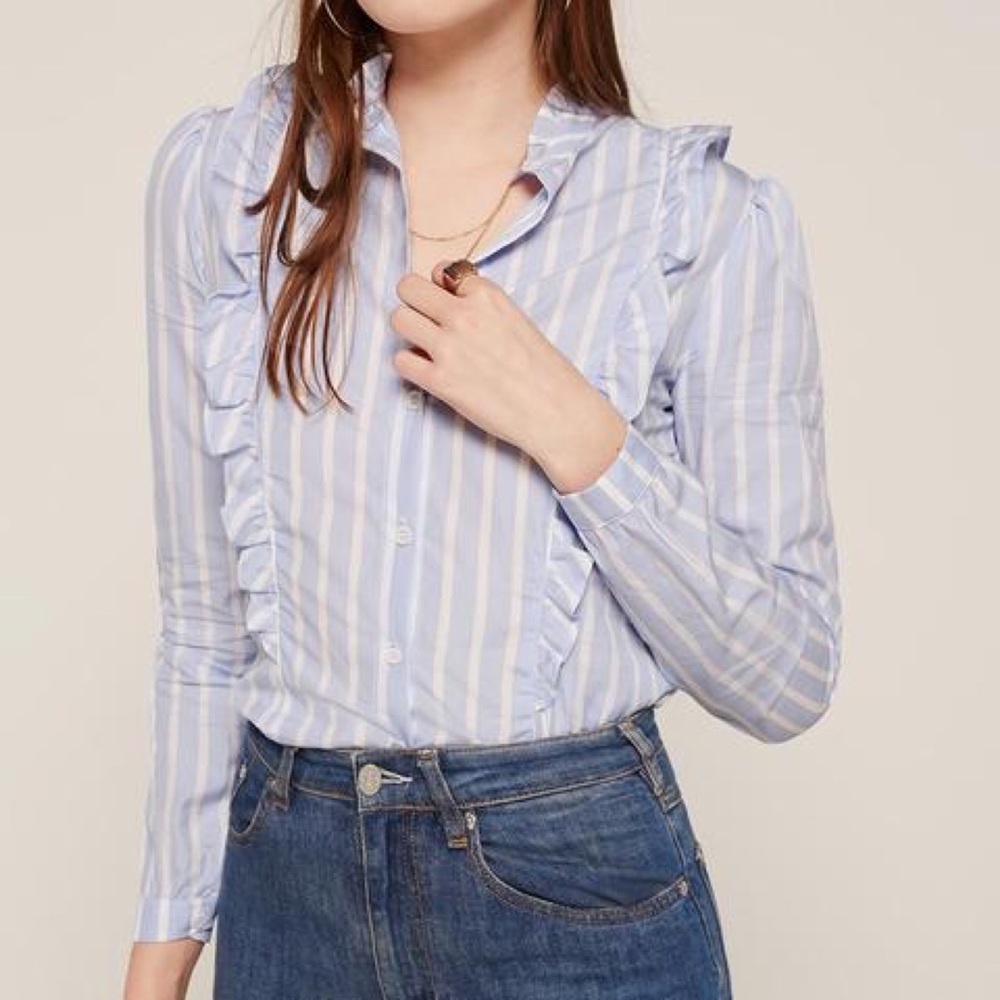 Reformation Etta Top in Lydia 💙 Size Medium